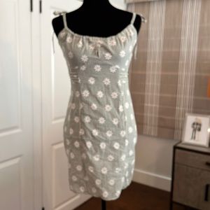 🟣 BOGO! NWOT! Gingham Mini Dress w/ Adjustable Straps and Peek Hole Neckline